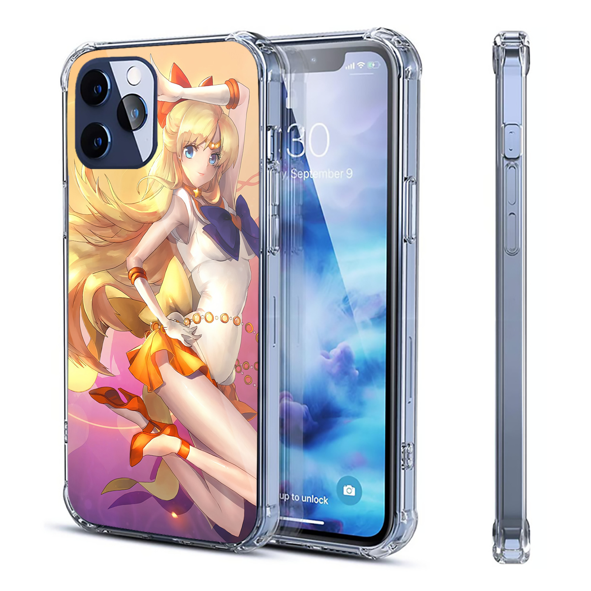 （画像用） 美少女戦士セーラームーン Sailor Moon 【iPhone 12シリーズ対応】透明スマホケース（クリアソフトケース）